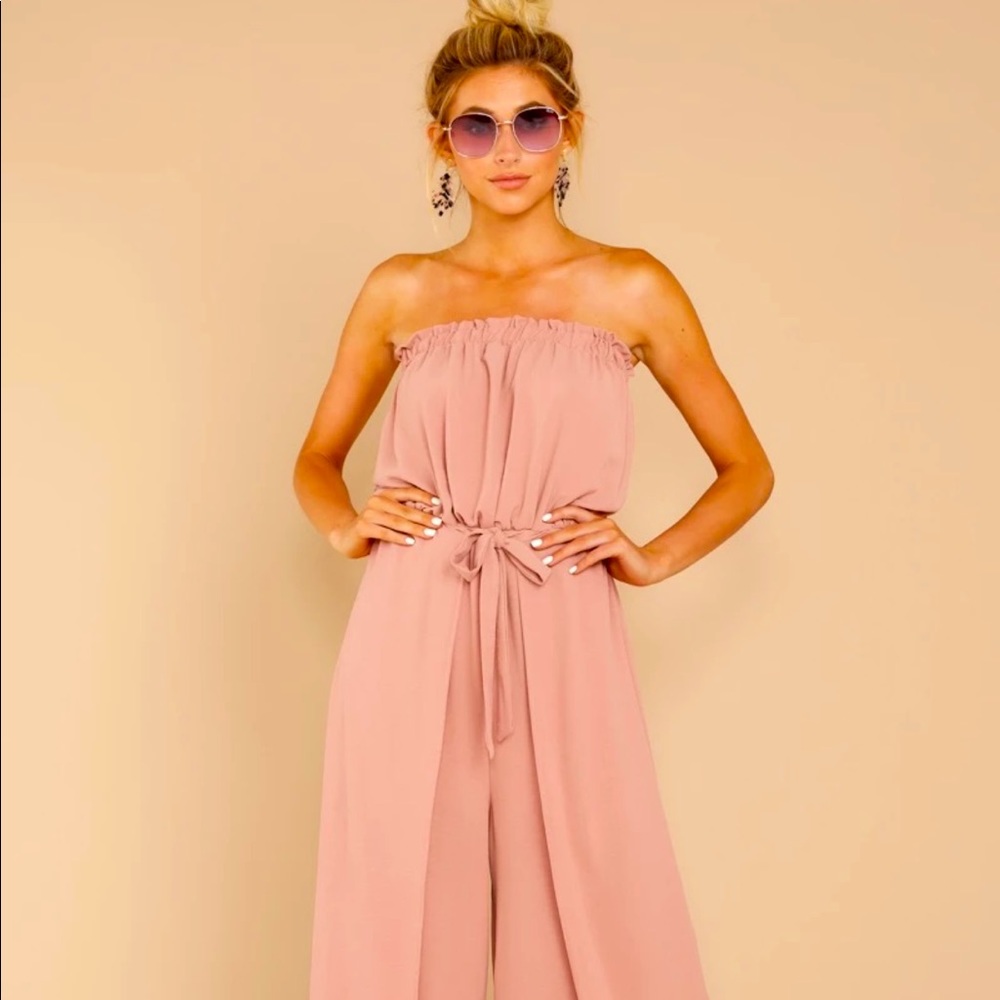 Gorgeous tube top pantsuit - long with full slits